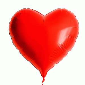 Globo Corazón Rojo para desayunos